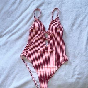 Target One Piece Striped Bathingsuit